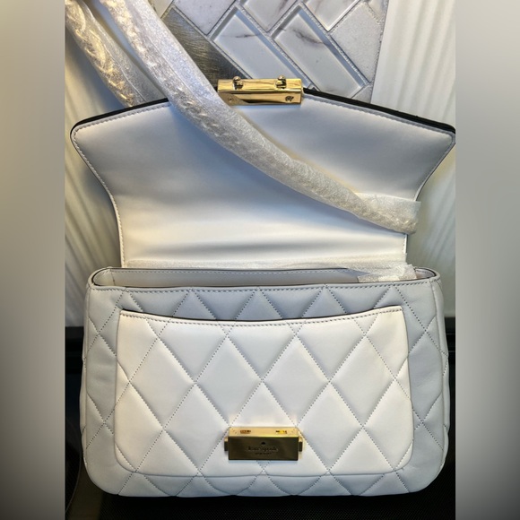 Quilted Tricolor Leather Carey Shoulder Bag Kate Spade - Picture 5 of 15